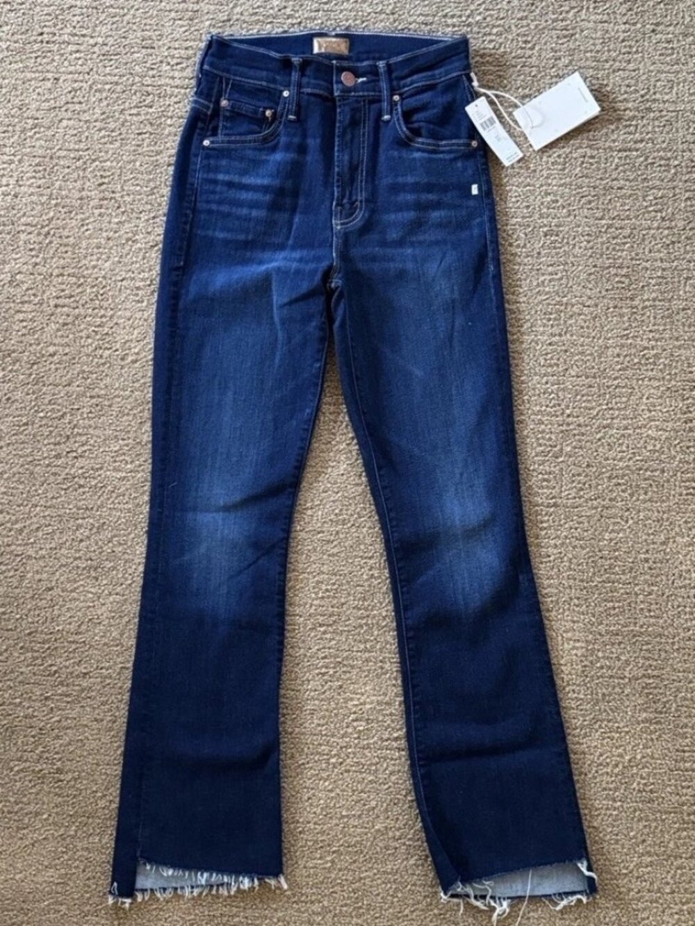MOTHER DENIM The Insider Crop Step Fray Stretch Jeans Off limits 23